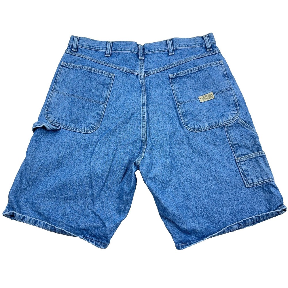 Vintage Y2K Wrangler Shorts Men 36 Carpenter Baggy Jorts Work Wear Med Wash A94